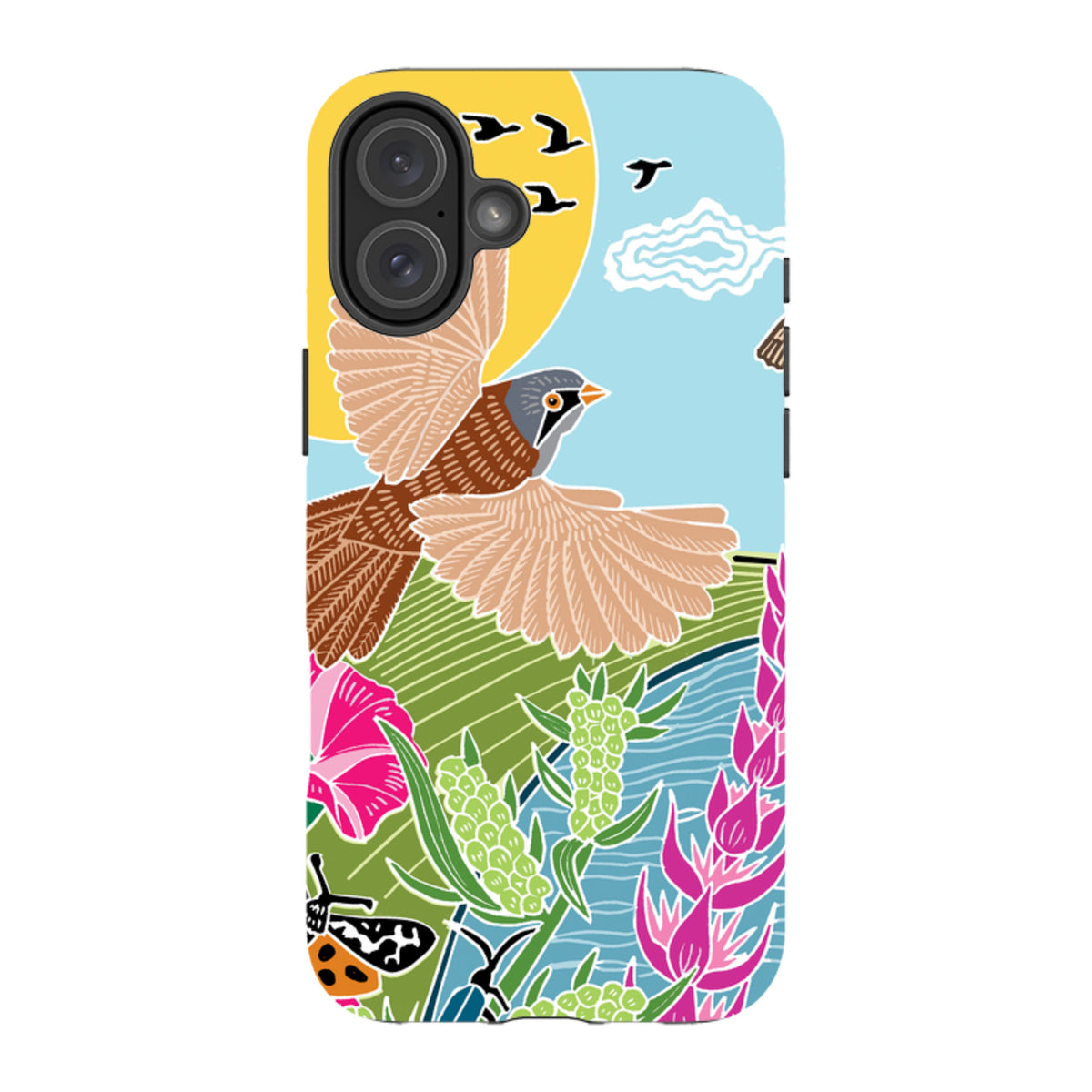iPhone Tough Case - Bearded Tits By Kate Heiss