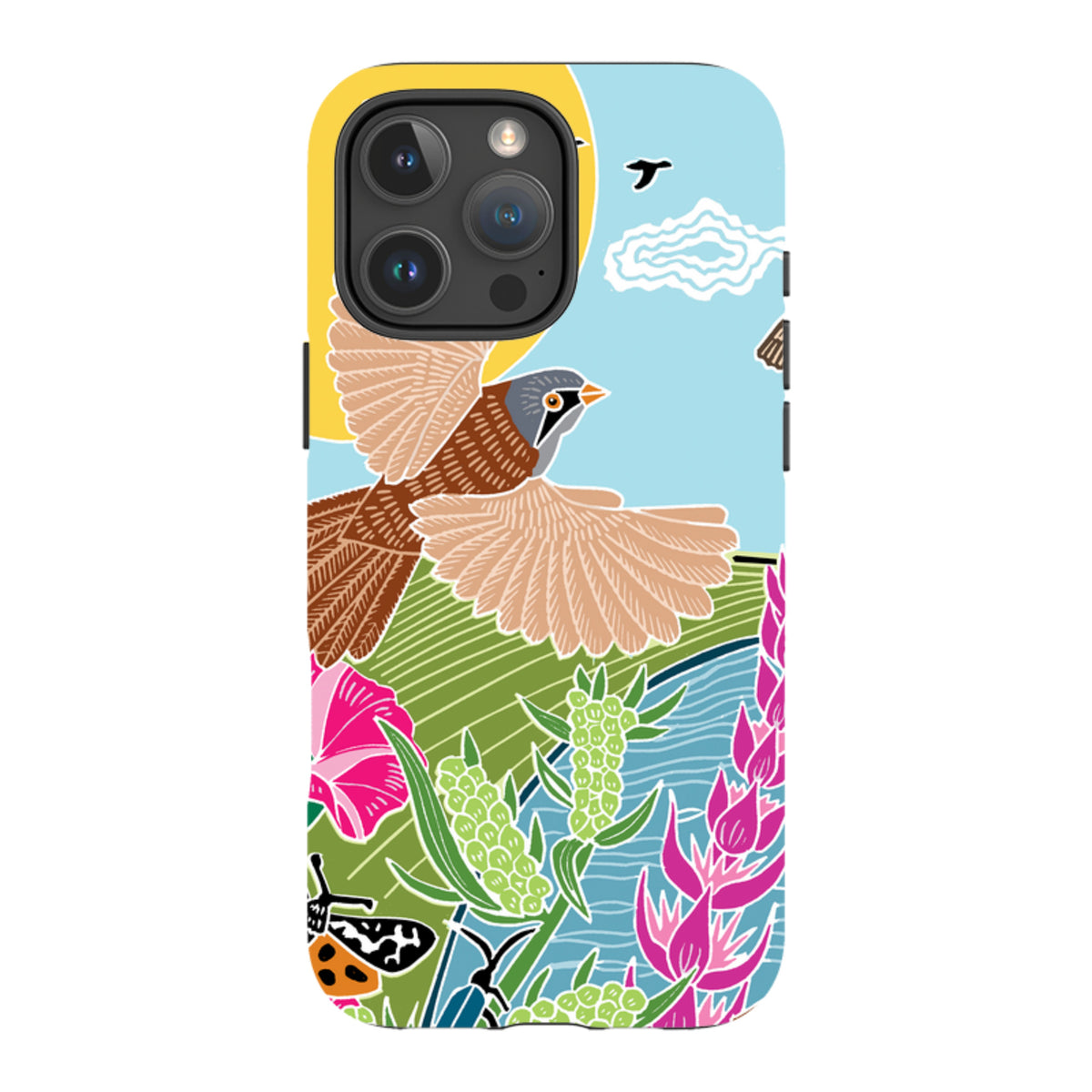iPhone Tough Case - Bearded Tits By Kate Heiss
