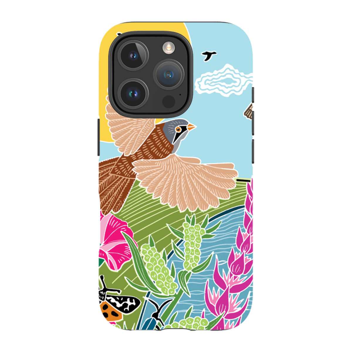 iPhone Tough Case - Bearded Tits By Kate Heiss
