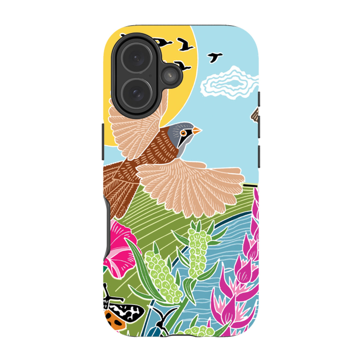 iPhone Tough Case - Bearded Tits By Kate Heiss
