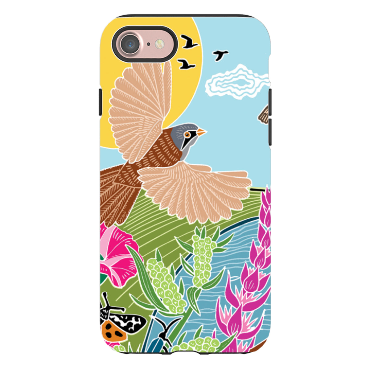 iPhone Tough Case - Bearded Tits By Kate Heiss