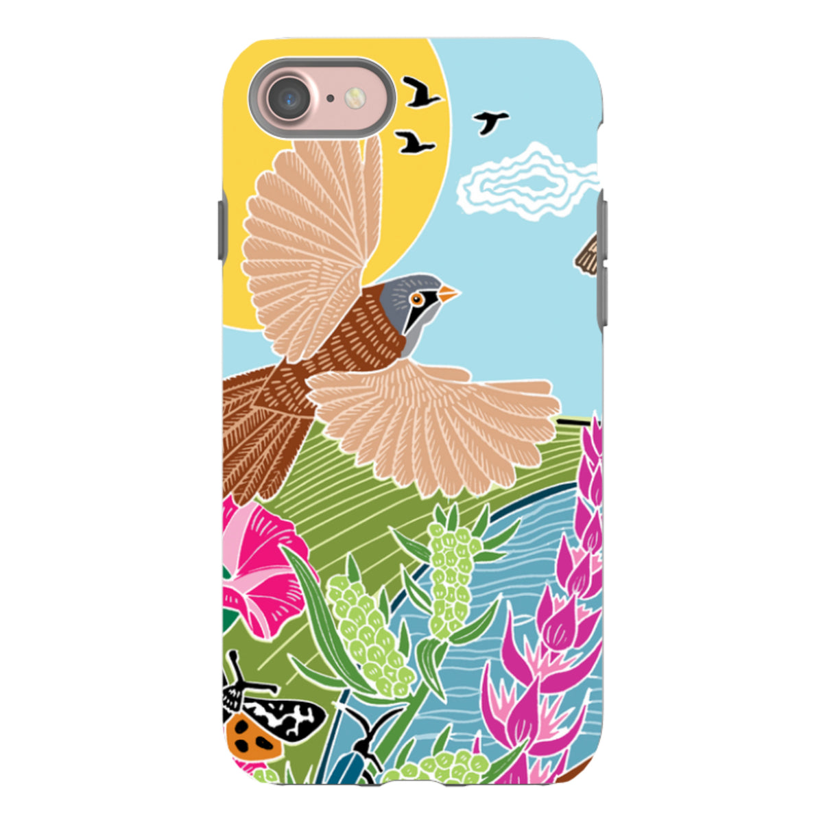 iPhone Tough Case - Bearded Tits By Kate Heiss