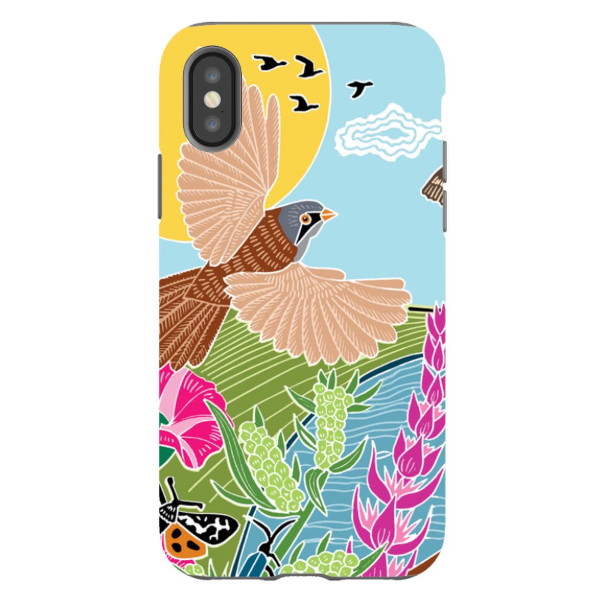 iPhone Tough Case - Bearded Tits By Kate Heiss