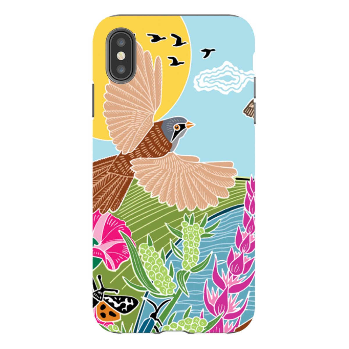 iPhone Tough Case - Bearded Tits By Kate Heiss