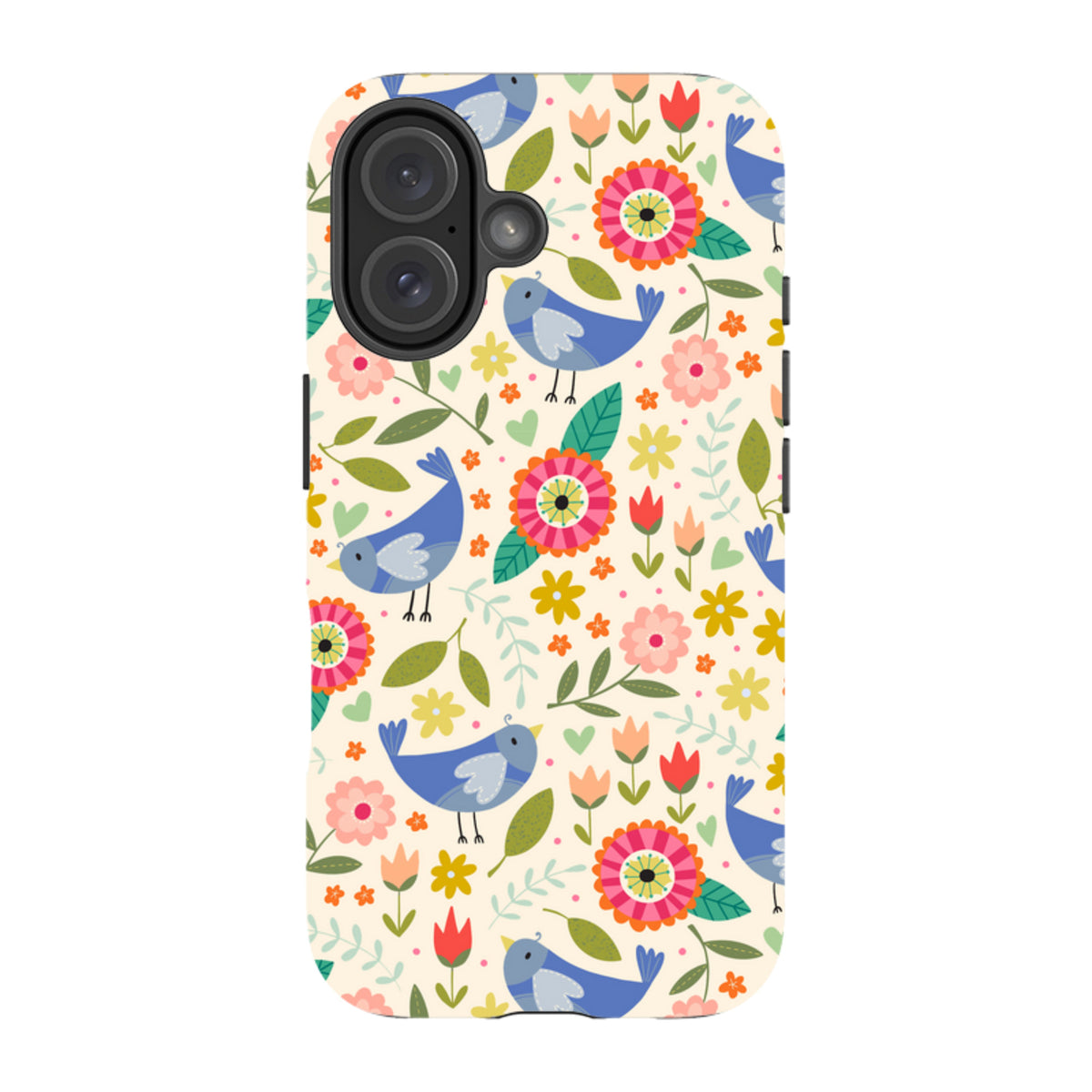 iPhone Tough Case - Bird Pattern I By Suzy Taylor