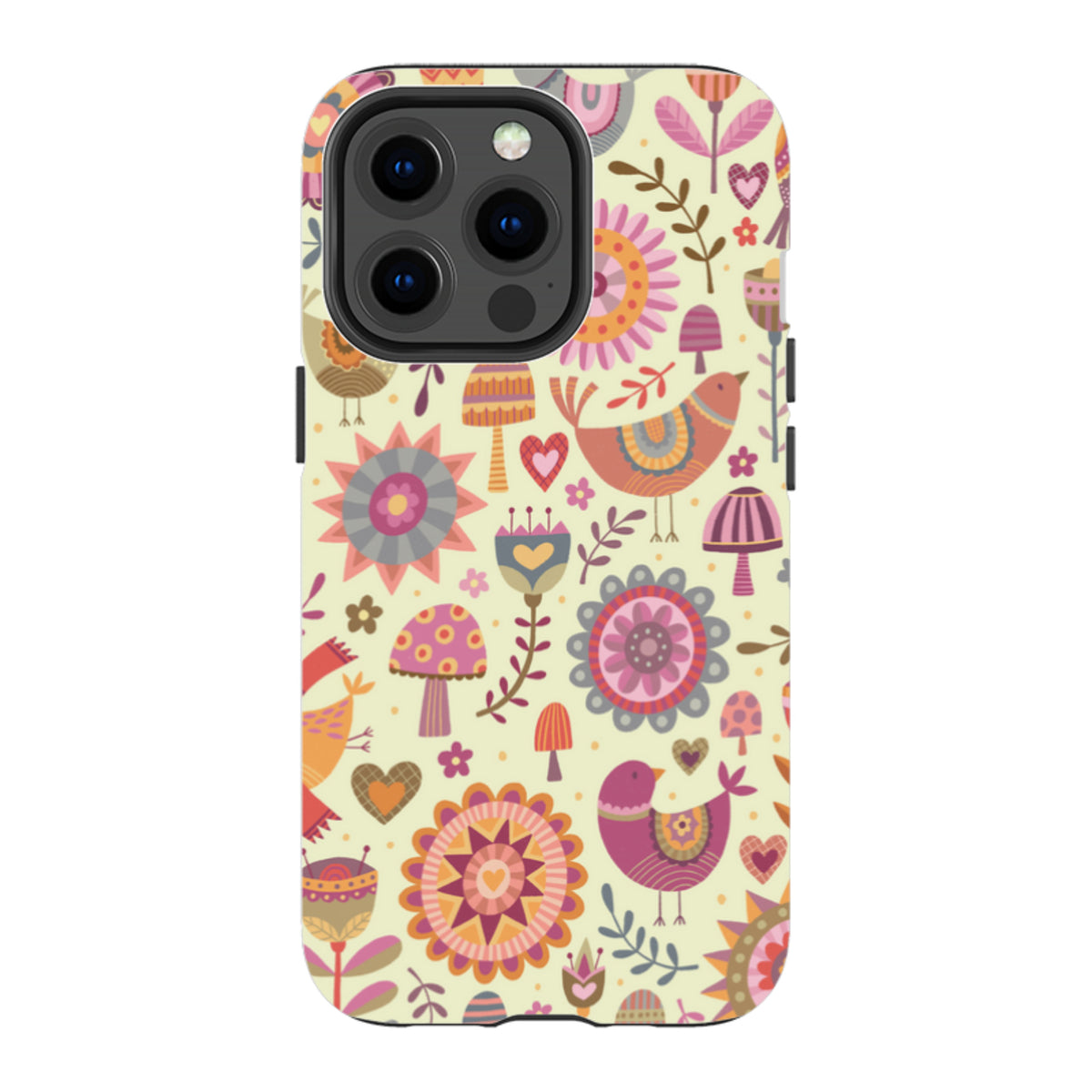 iPhone Tough Case - Bird Pattern II By Suzy Taylor
