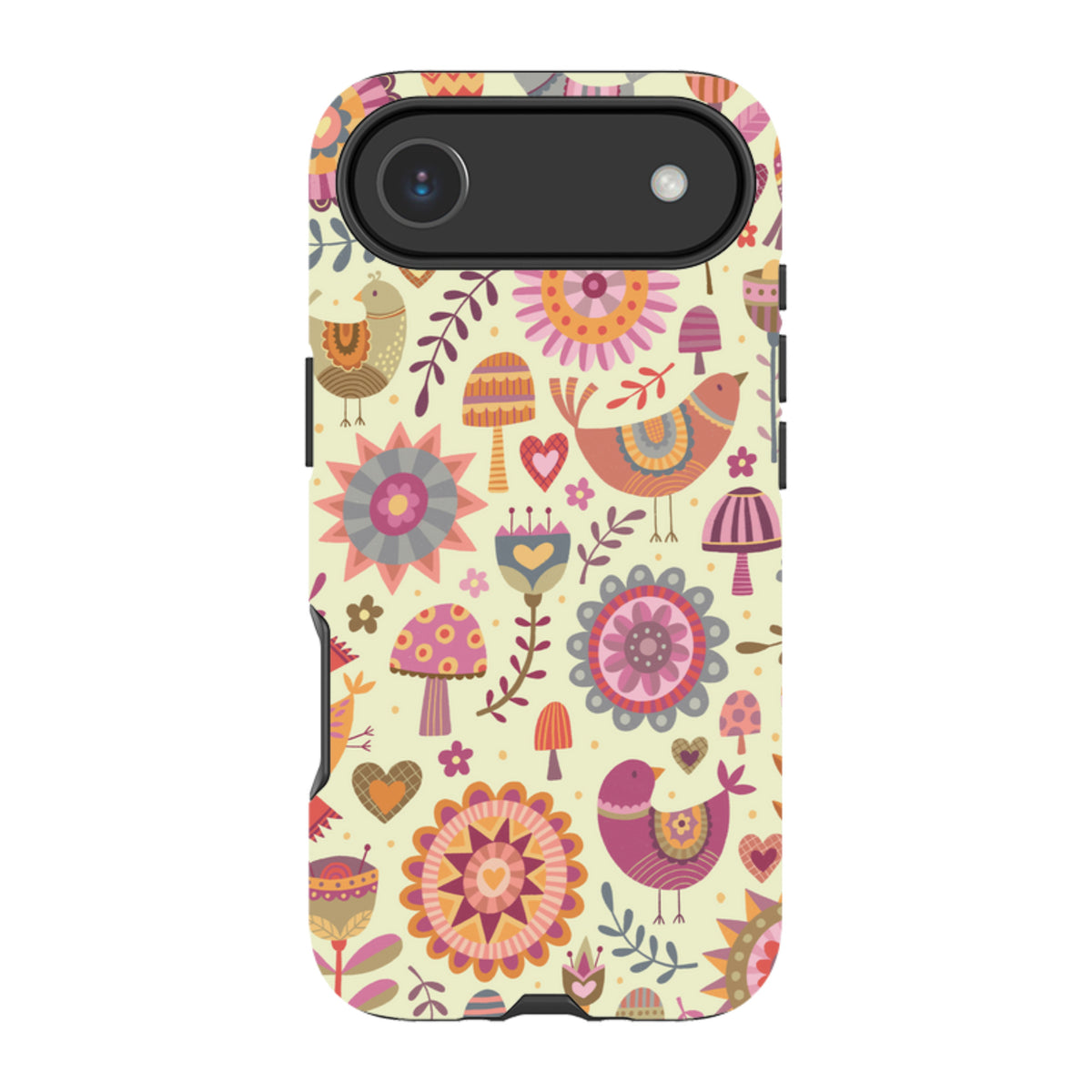 iPhone Tough Case - Bird Pattern II By Suzy Taylor