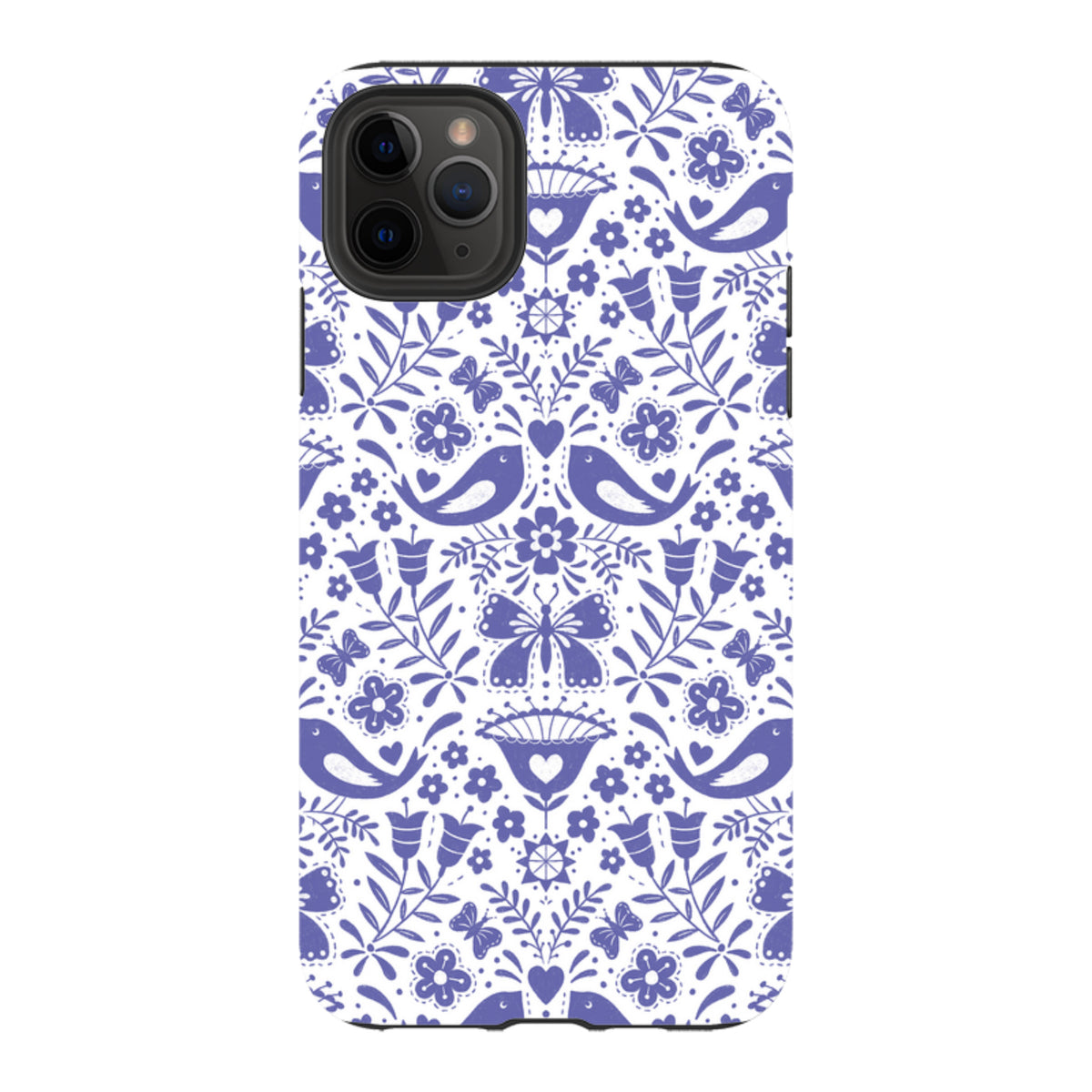 iPhone Tough Case - Bird Pattern III By Suzy Taylor