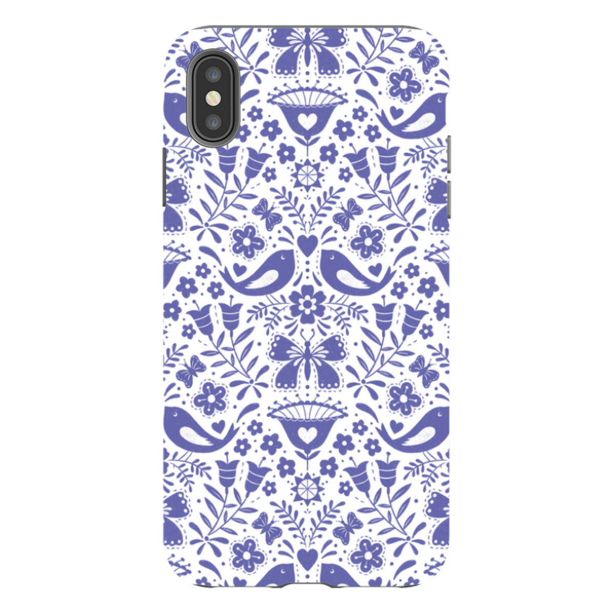iPhone Tough Case - Bird Pattern III By Suzy Taylor