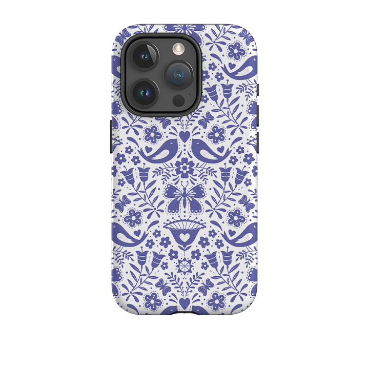 iPhone Tough Case - Bird Pattern III By Suzy Taylor