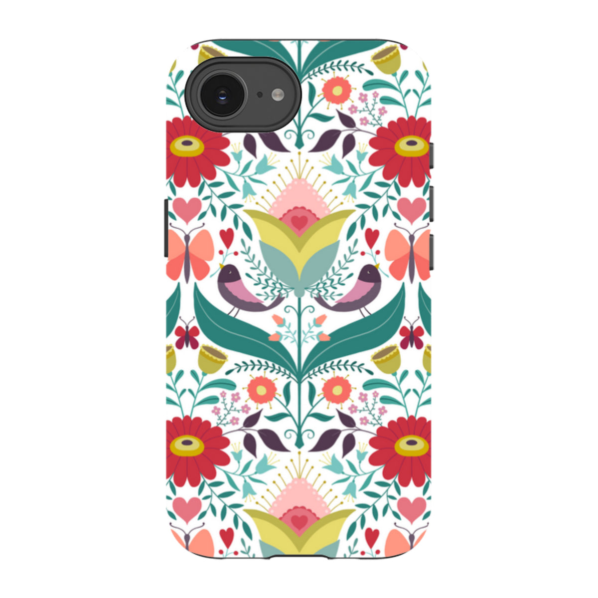 iPhone Tough Case - Bird Pattern IV By Suzy Taylor