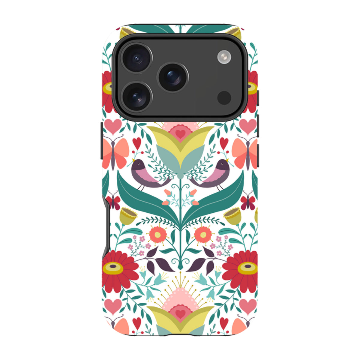 iPhone Tough Case - Bird Pattern IV By Suzy Taylor