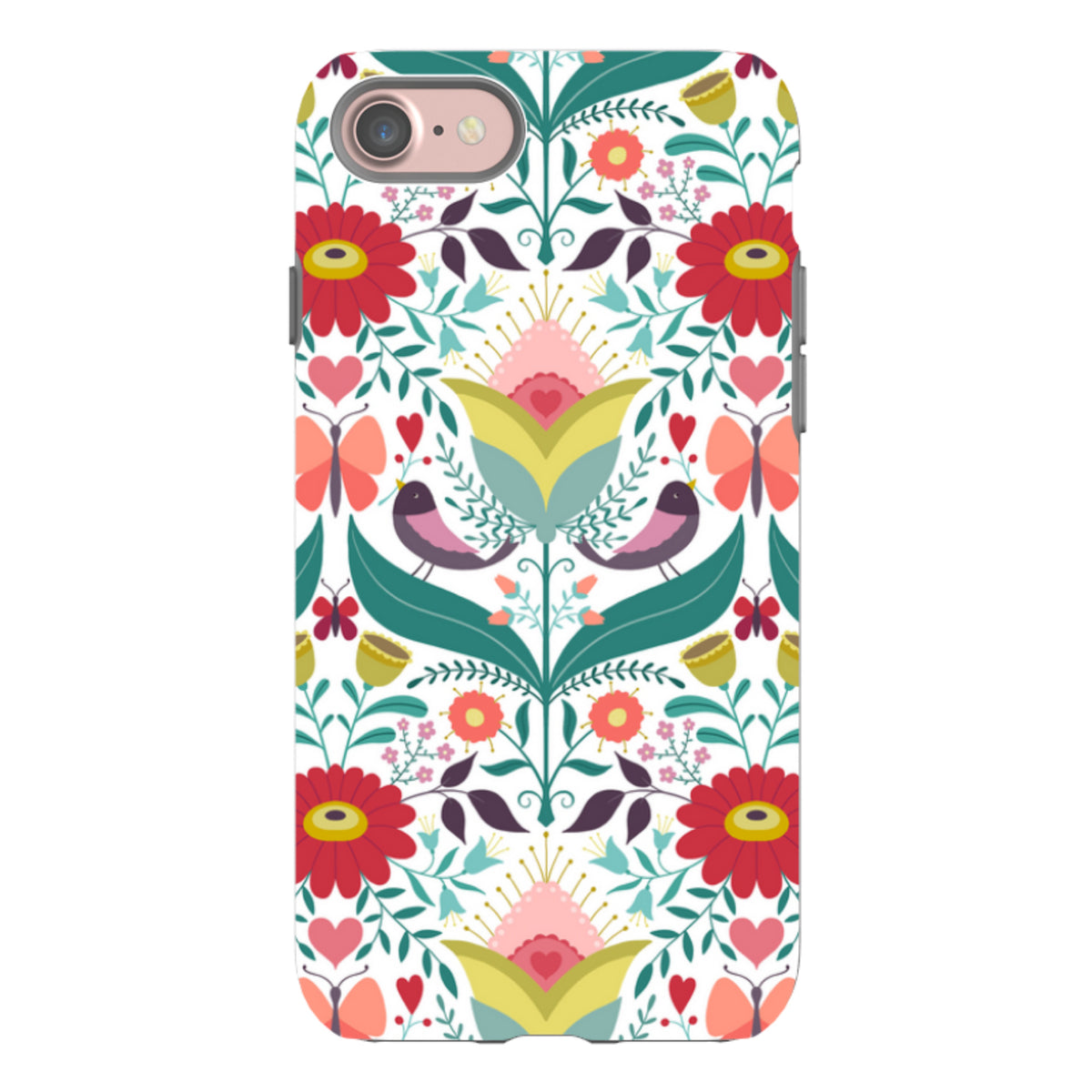 iPhone Tough Case - Bird Pattern IV By Suzy Taylor