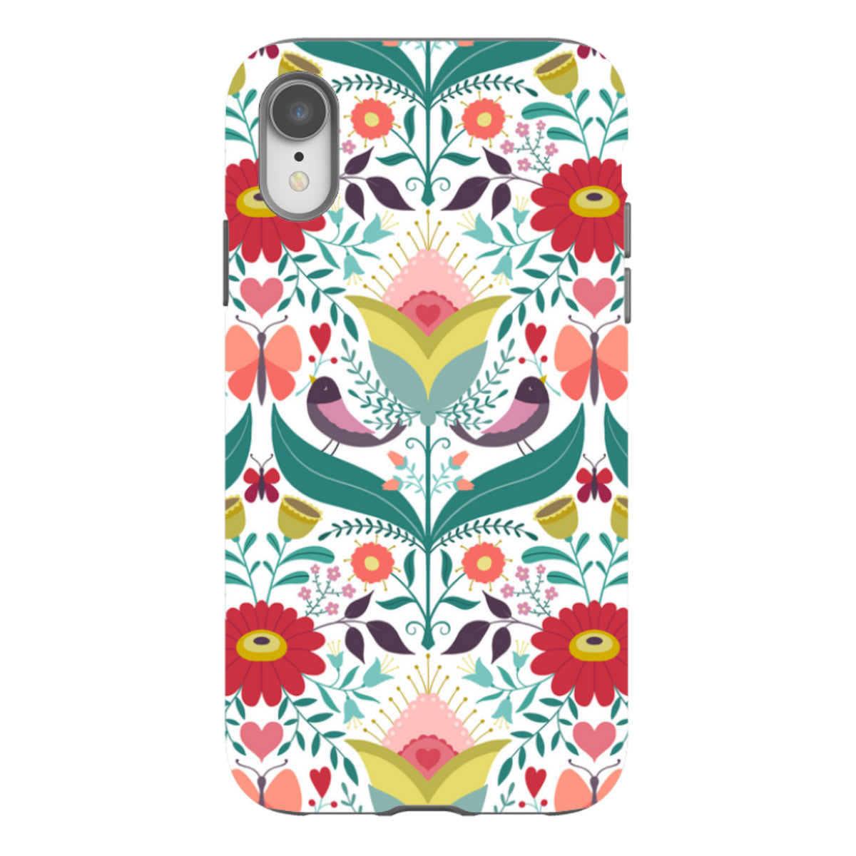 iPhone Tough Case - Bird Pattern IV By Suzy Taylor