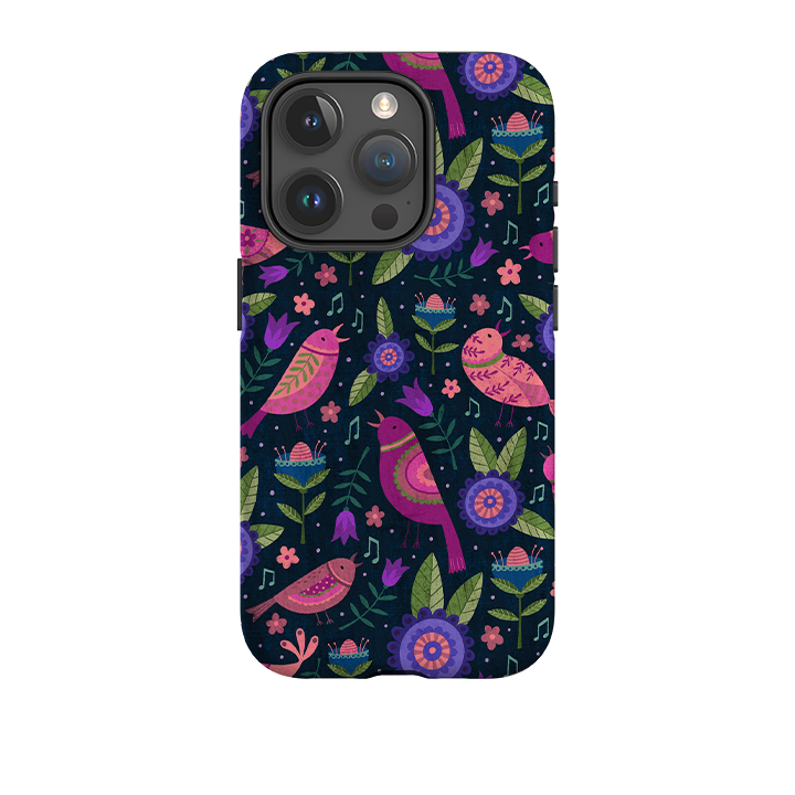 iPhone Tough Case - Bird Pattern VI By Suzy Taylor