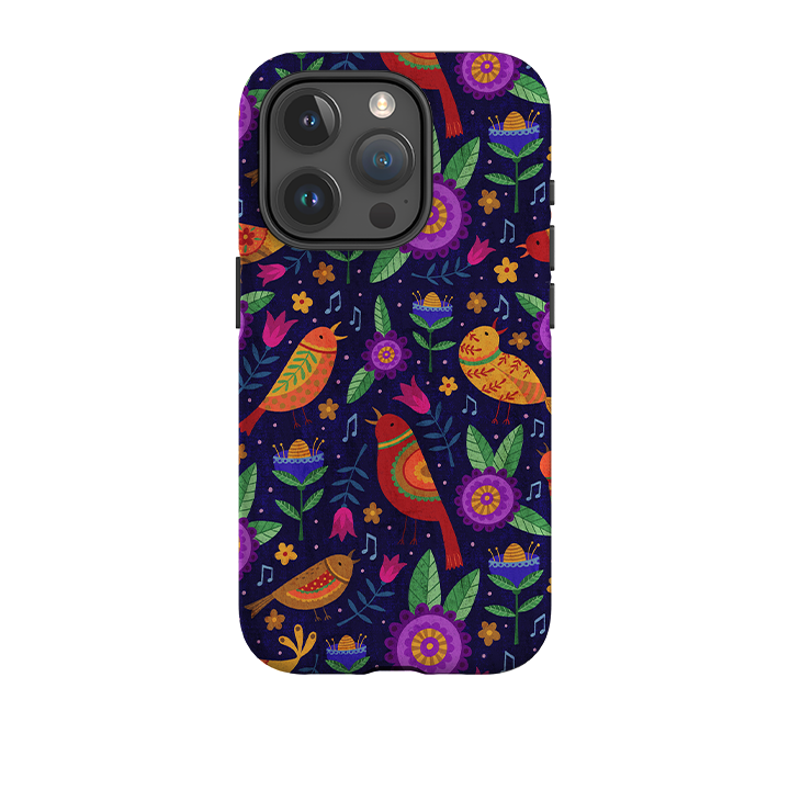 iPhone Tough Case - Bird Pattern VII By Suzy Taylor