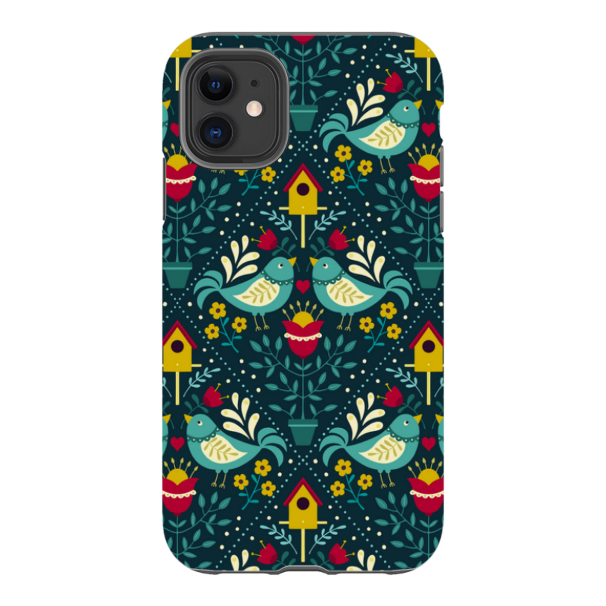 iPhone Tough Case - Bird Pattern VIII By Suzy Taylor