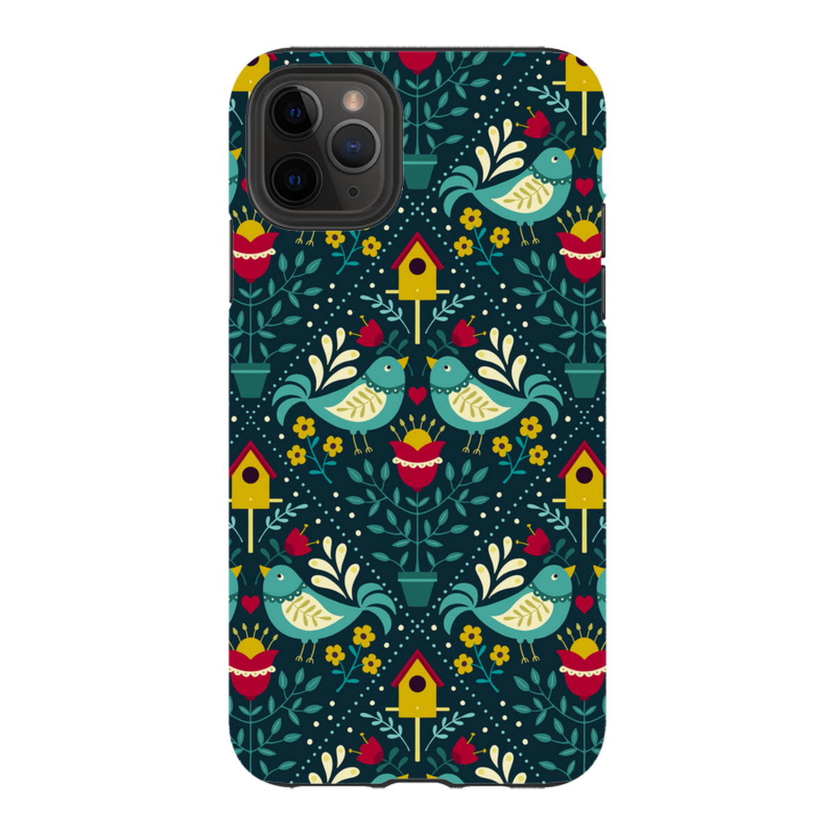 iPhone Tough Case - Bird Pattern VIII By Suzy Taylor