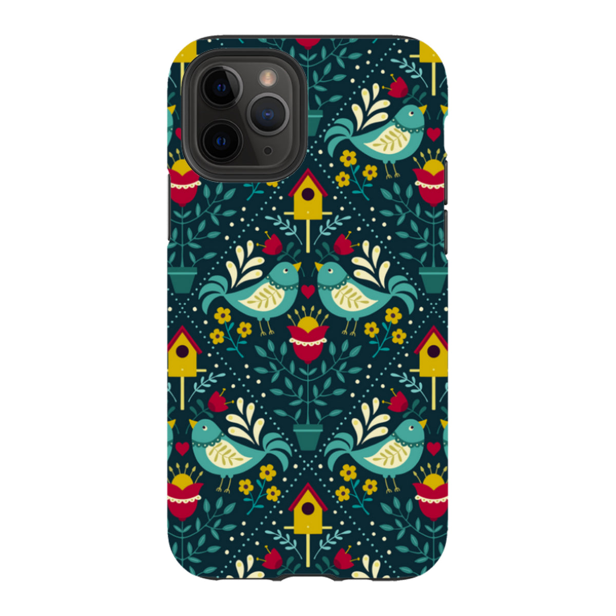 iPhone Tough Case - Bird Pattern VIII By Suzy Taylor
