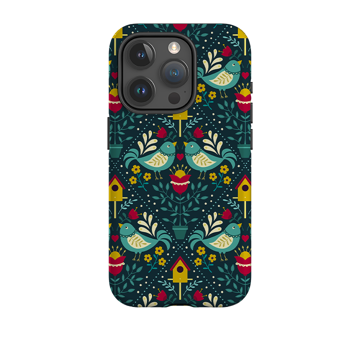 iPhone Tough Case - Bird Pattern VIII By Suzy Taylor