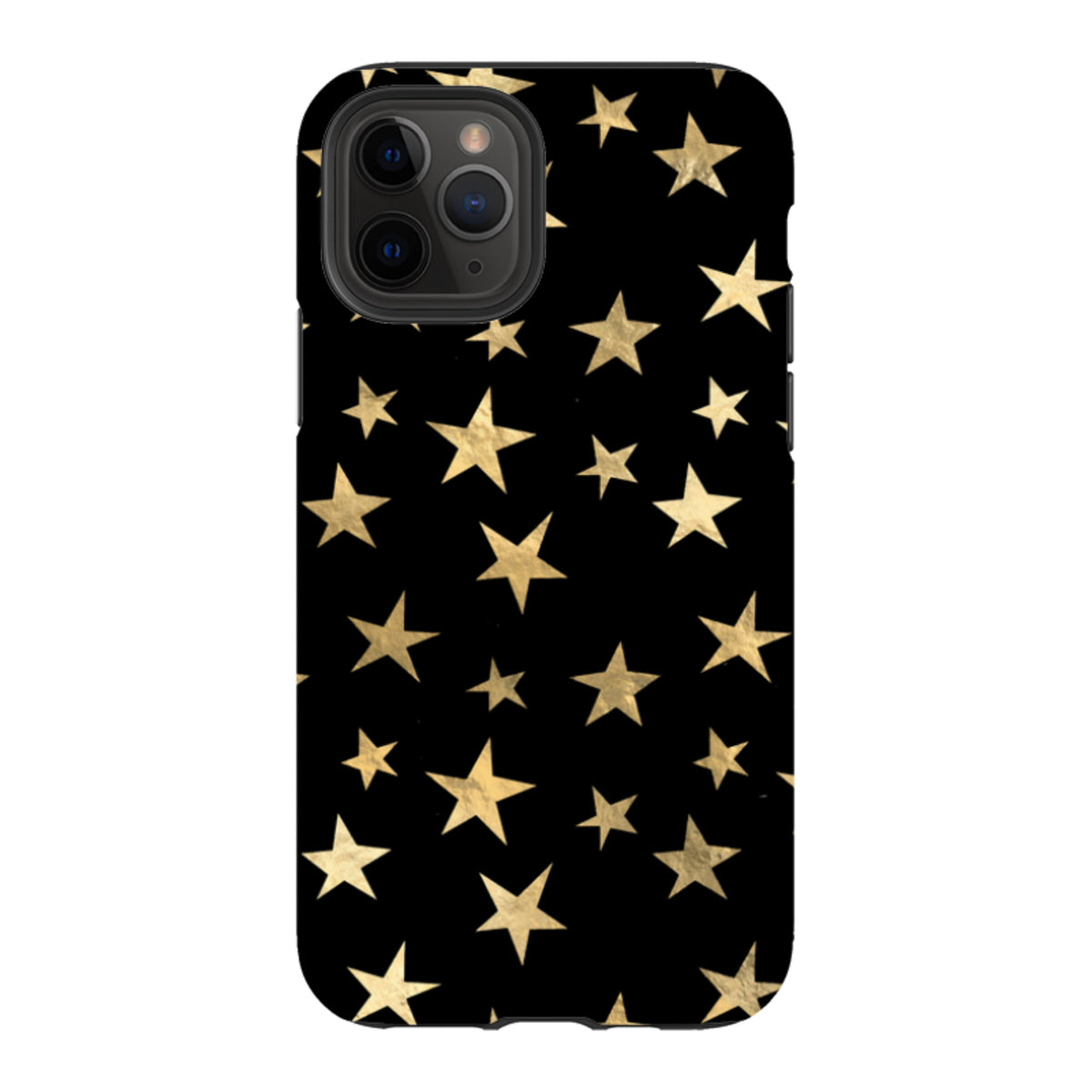 iPhone Tough Case - Black and Gold Stars