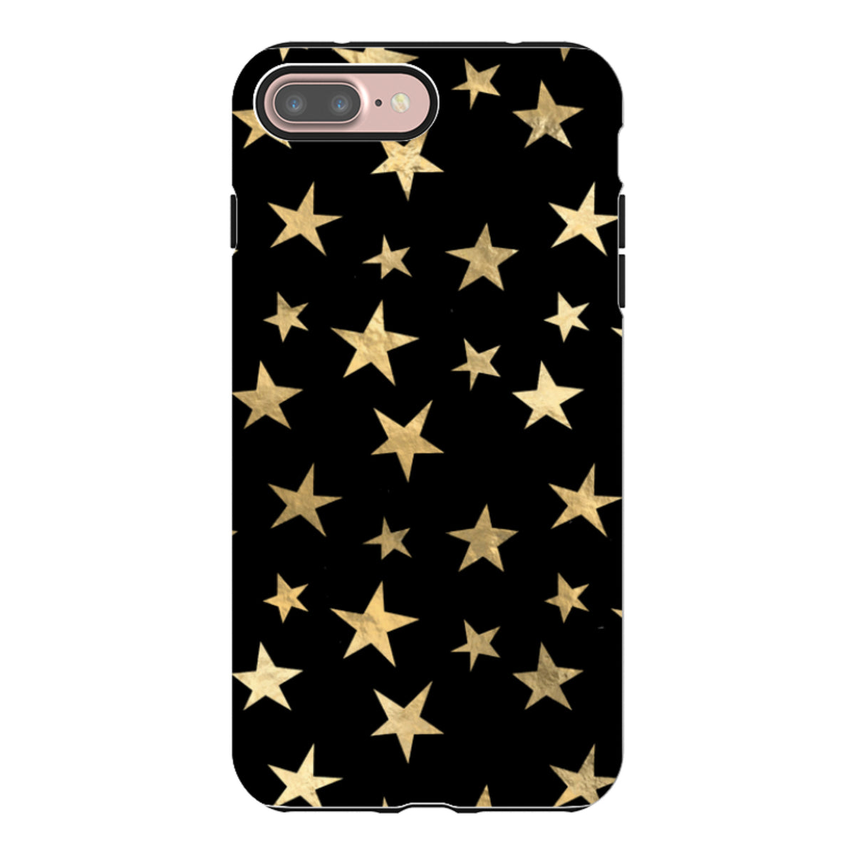 iPhone Tough Case - Black and Gold Stars