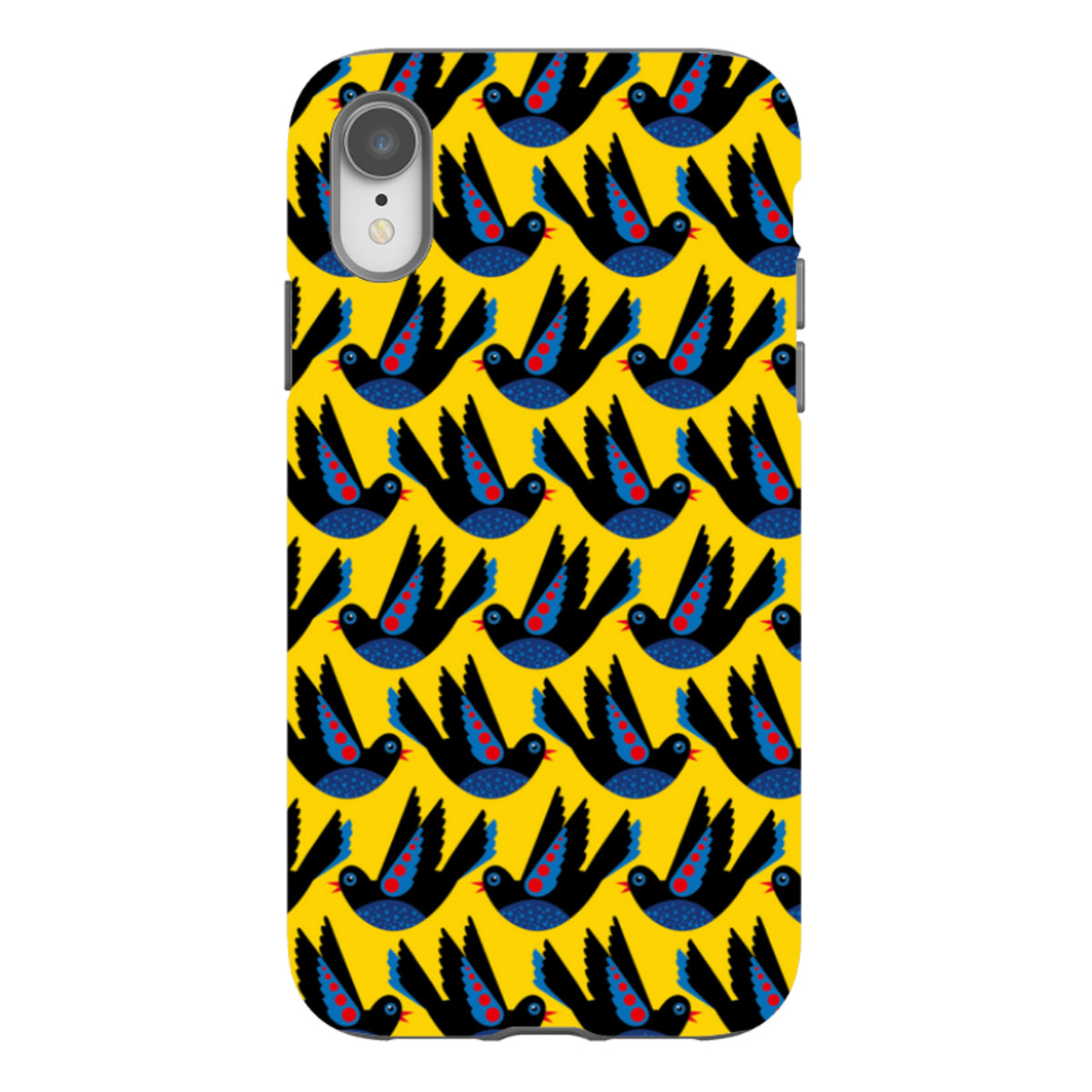 iPhone Tough Case - Black Bird By Patternistas
