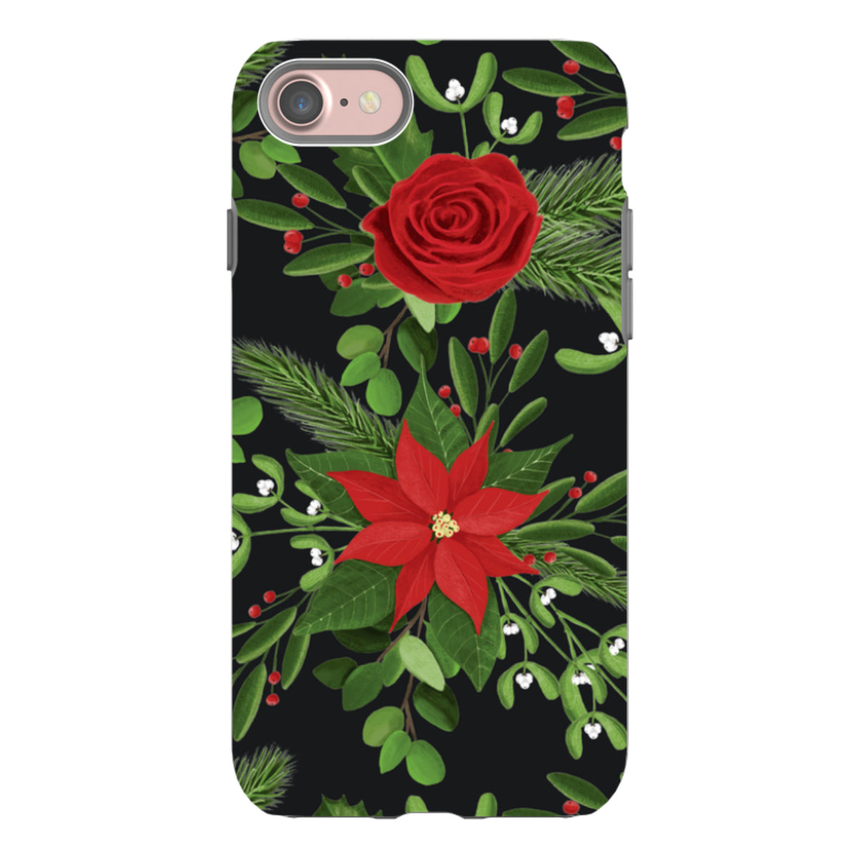 iPhone Tough Case - Black White Plaid By Abby Jacobs