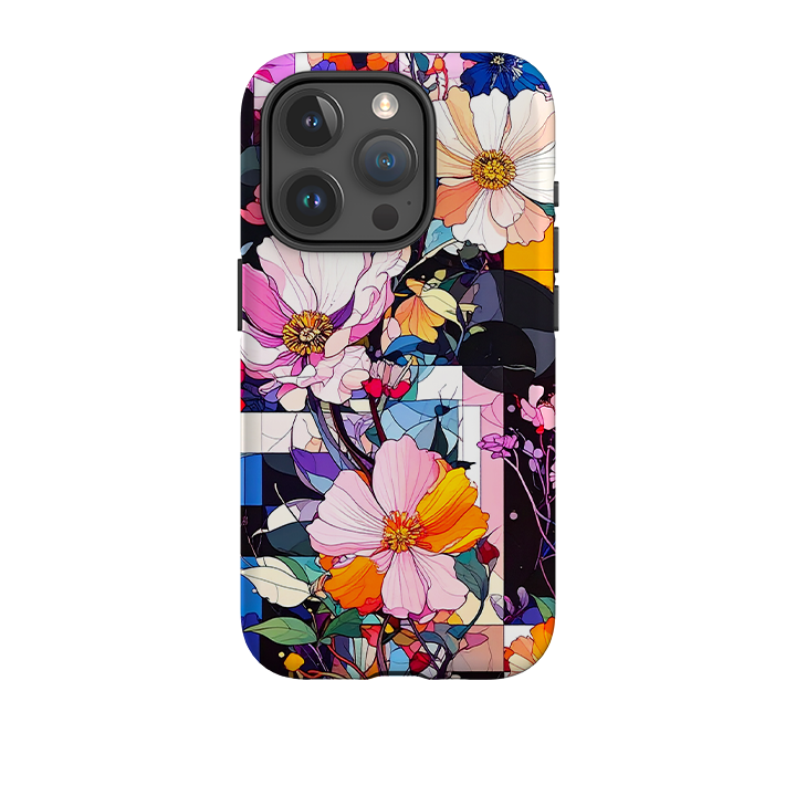 iPhone Tough Case - Block Floral
