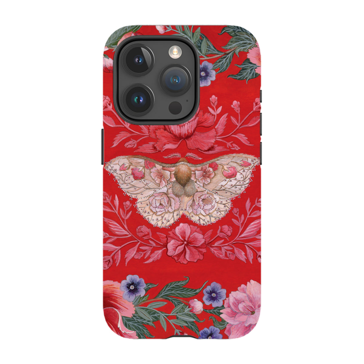 iPhone Tough Case - Blossom Moth By Maria Matos