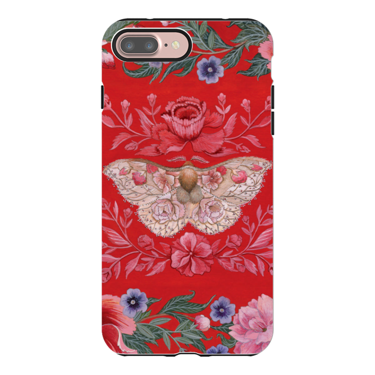 iPhone Tough Case - Blossom Moth By Maria Matos