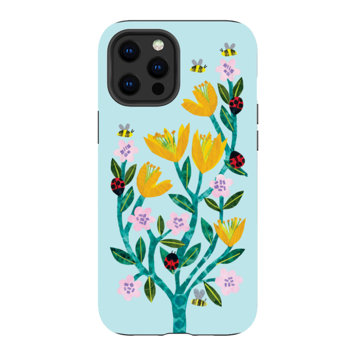 iPhone Tough Case - Blossoms And Ladybirds By Tracey English