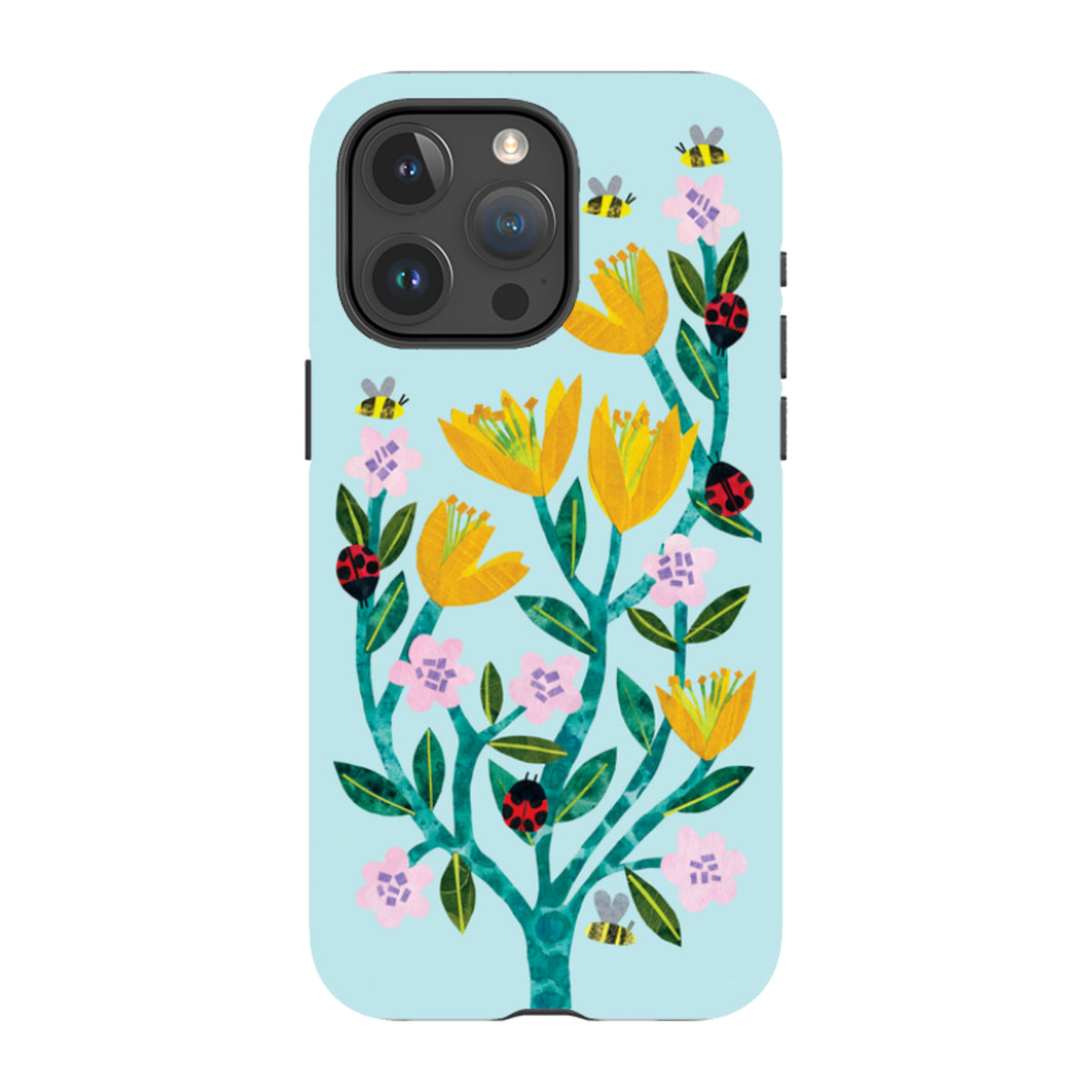 iPhone Tough Case - Blossoms And Ladybirds By Tracey English