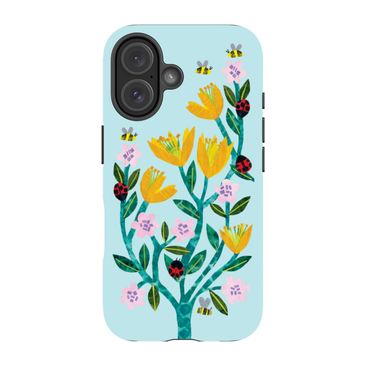 iPhone Tough Case - Blossoms And Ladybirds By Tracey English