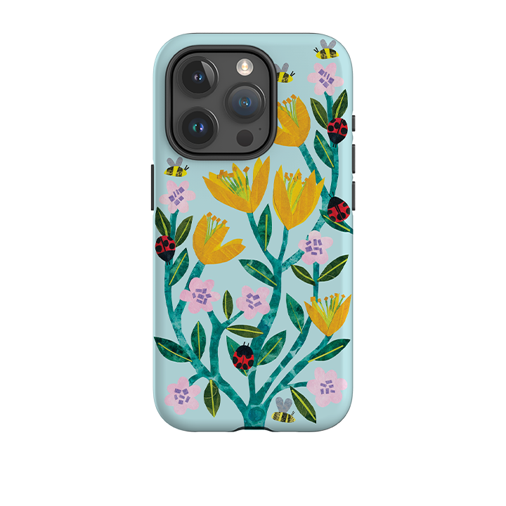 iPhone Tough Case - Blossoms And Ladybirds By Tracey English