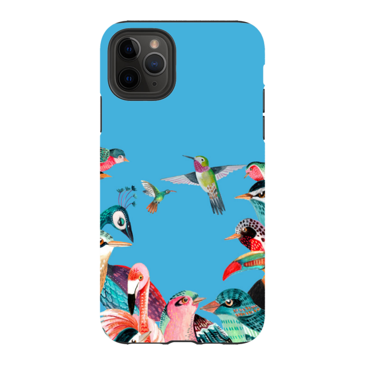 iPhone Tough Case - Blue Birds By Caroline Bonne Muller