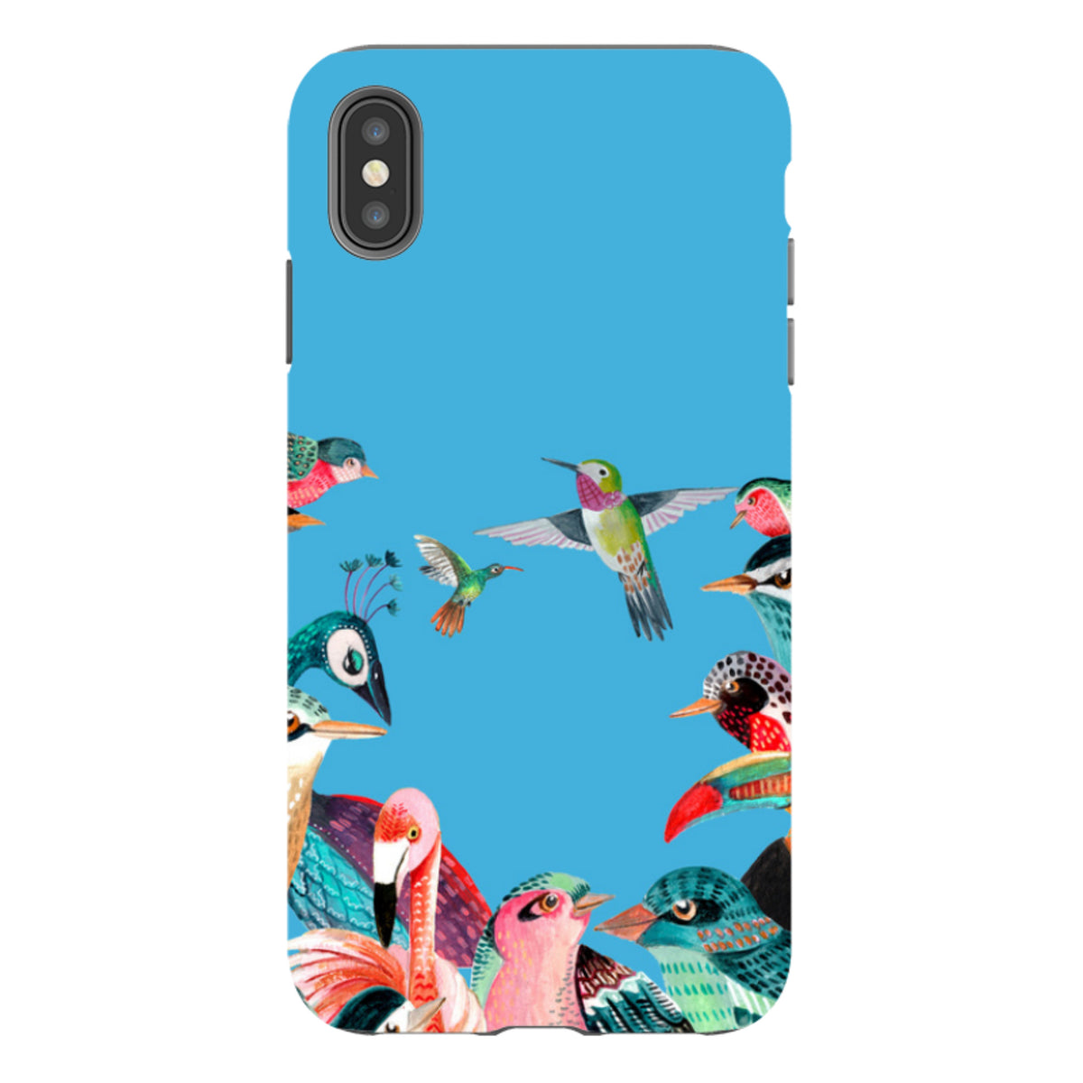 iPhone Tough Case - Blue Birds By Caroline Bonne Muller