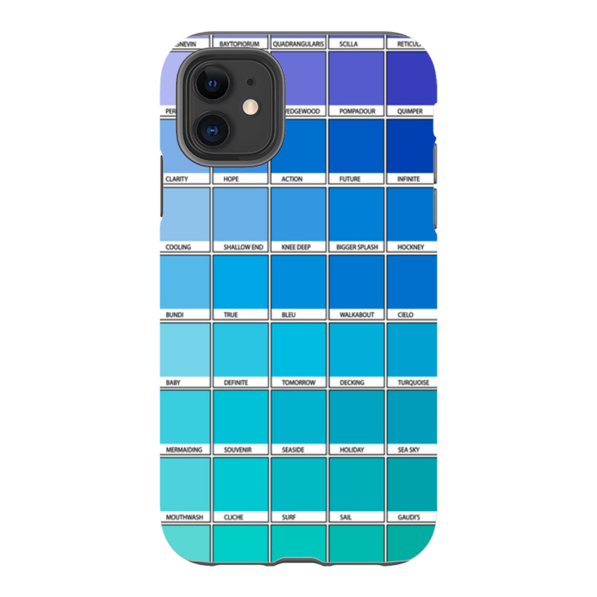 iPhone Tough Case - Blue Chromology By Kitty Joseph