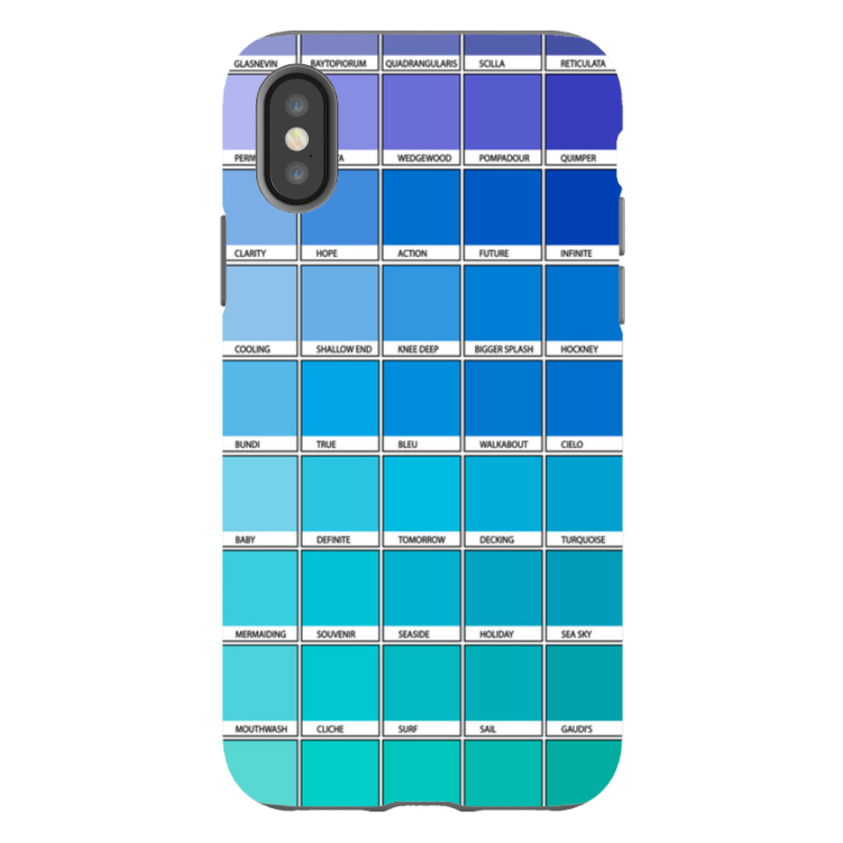 iPhone Tough Case - Blue Chromology By Kitty Joseph