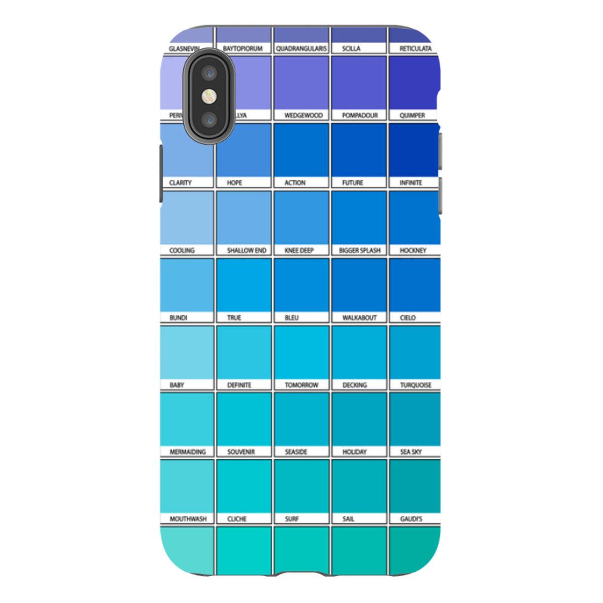 iPhone Tough Case - Blue Chromology By Kitty Joseph