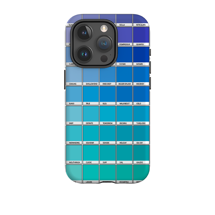 iPhone Tough Case - Blue Chromology By Kitty Joseph