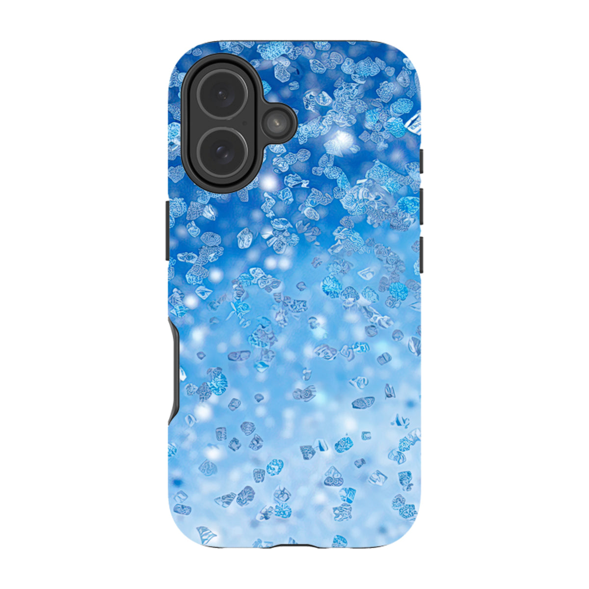 iPhone Tough Case - Blue Glitter (case does not glitter)