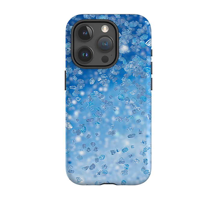 iPhone Tough Case - Blue Glitter (case does not glitter)