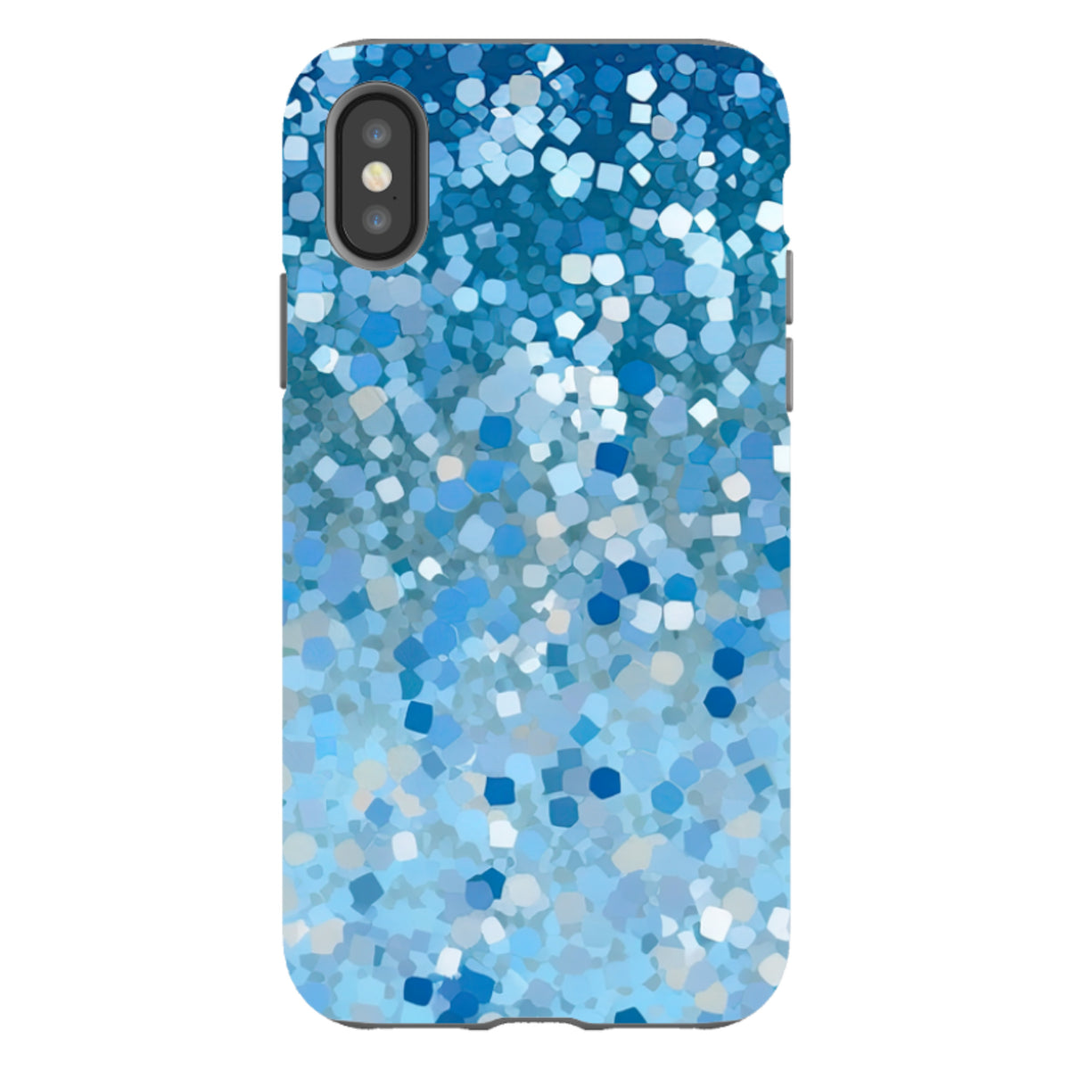 iPhone Tough Case - Blue Glitter II (case does not glitter)