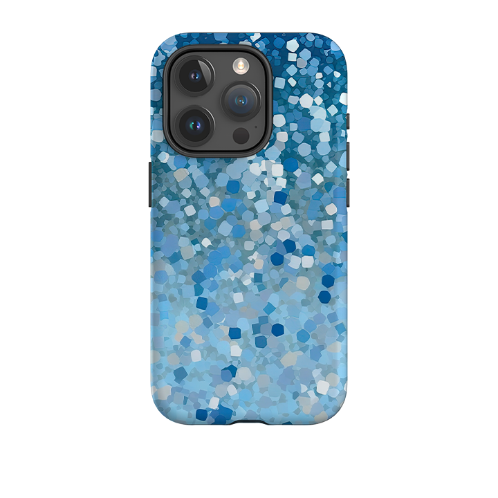 iPhone Tough Case - Blue Glitter II (case does not glitter)