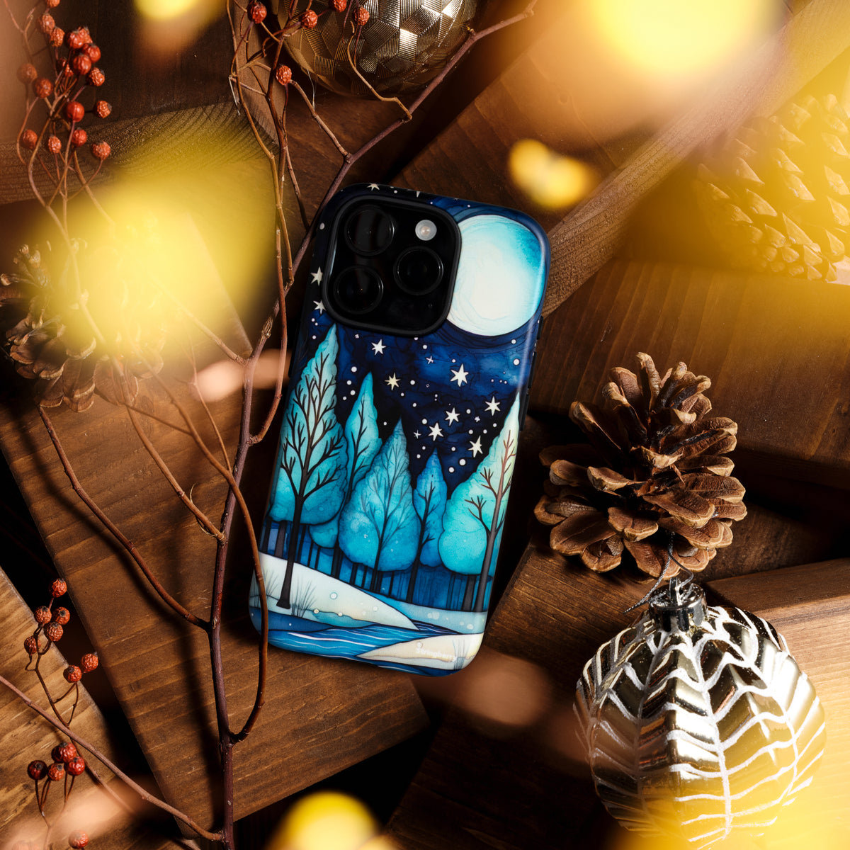 iPhone Tough Case - Blue Ice Canal