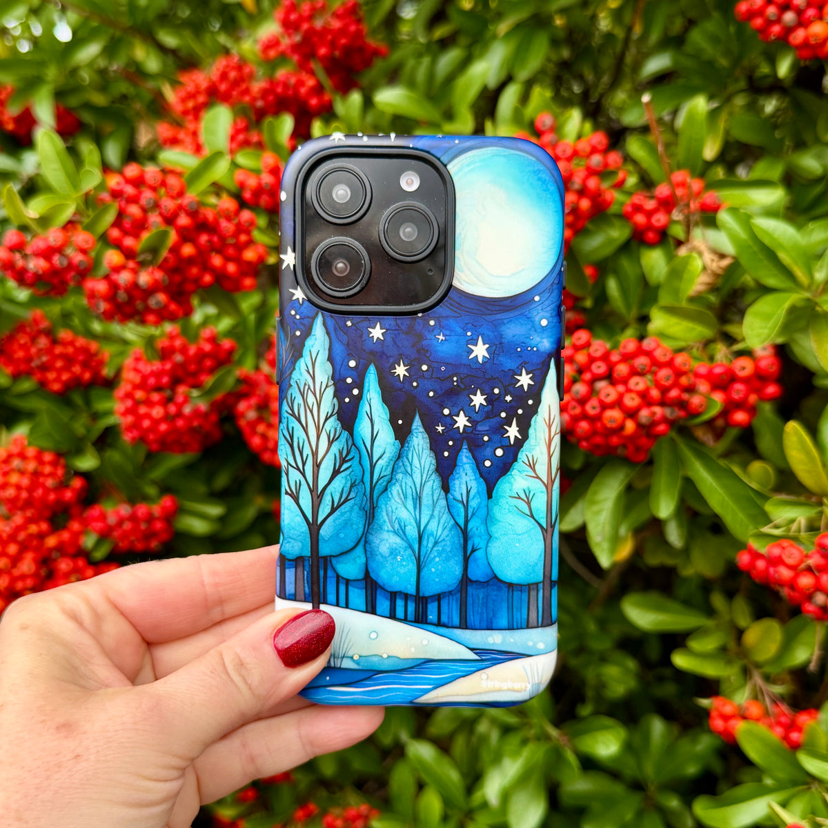 iPhone Tough Case - Blue Ice Canal