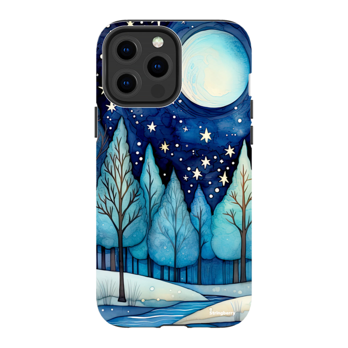 iPhone Tough Case - Blue Ice Canal