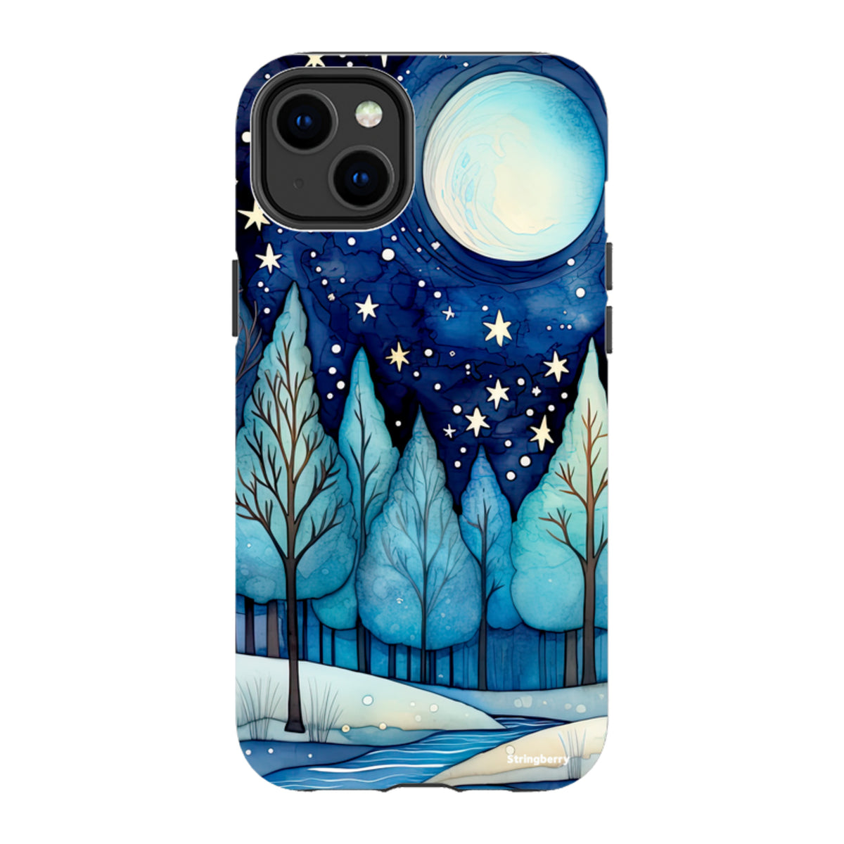 iPhone Tough Case - Blue Ice Canal