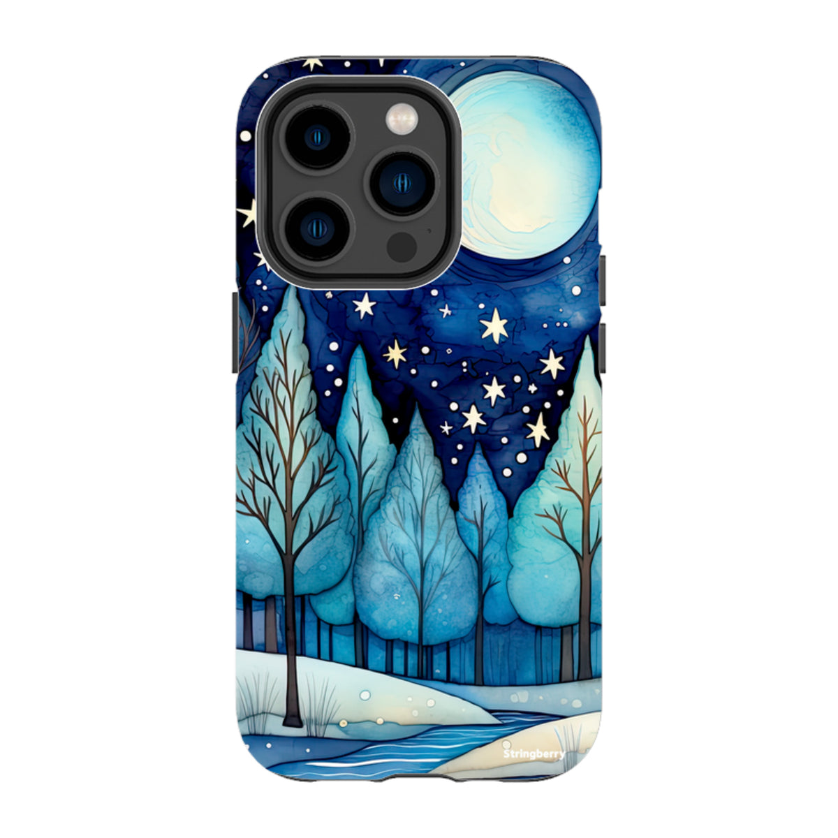 iPhone Tough Case - Blue Ice Canal